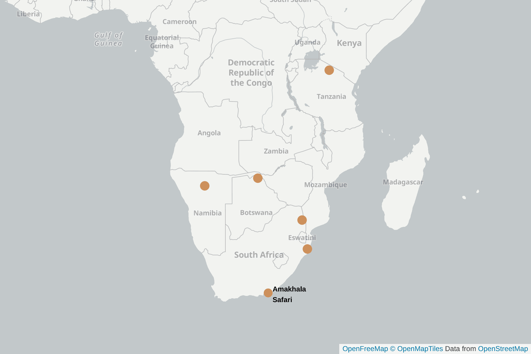 Map of Cheetah