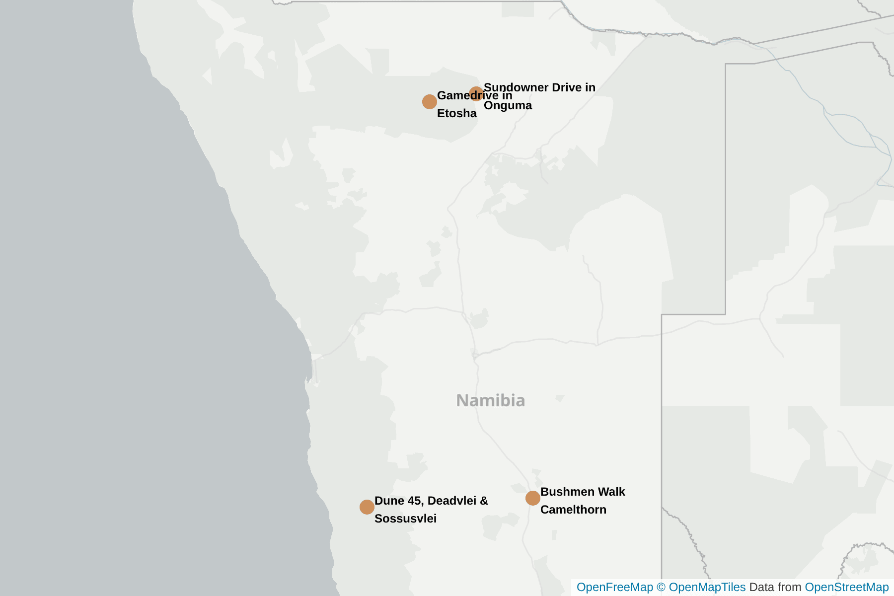 Map of Gemsbok