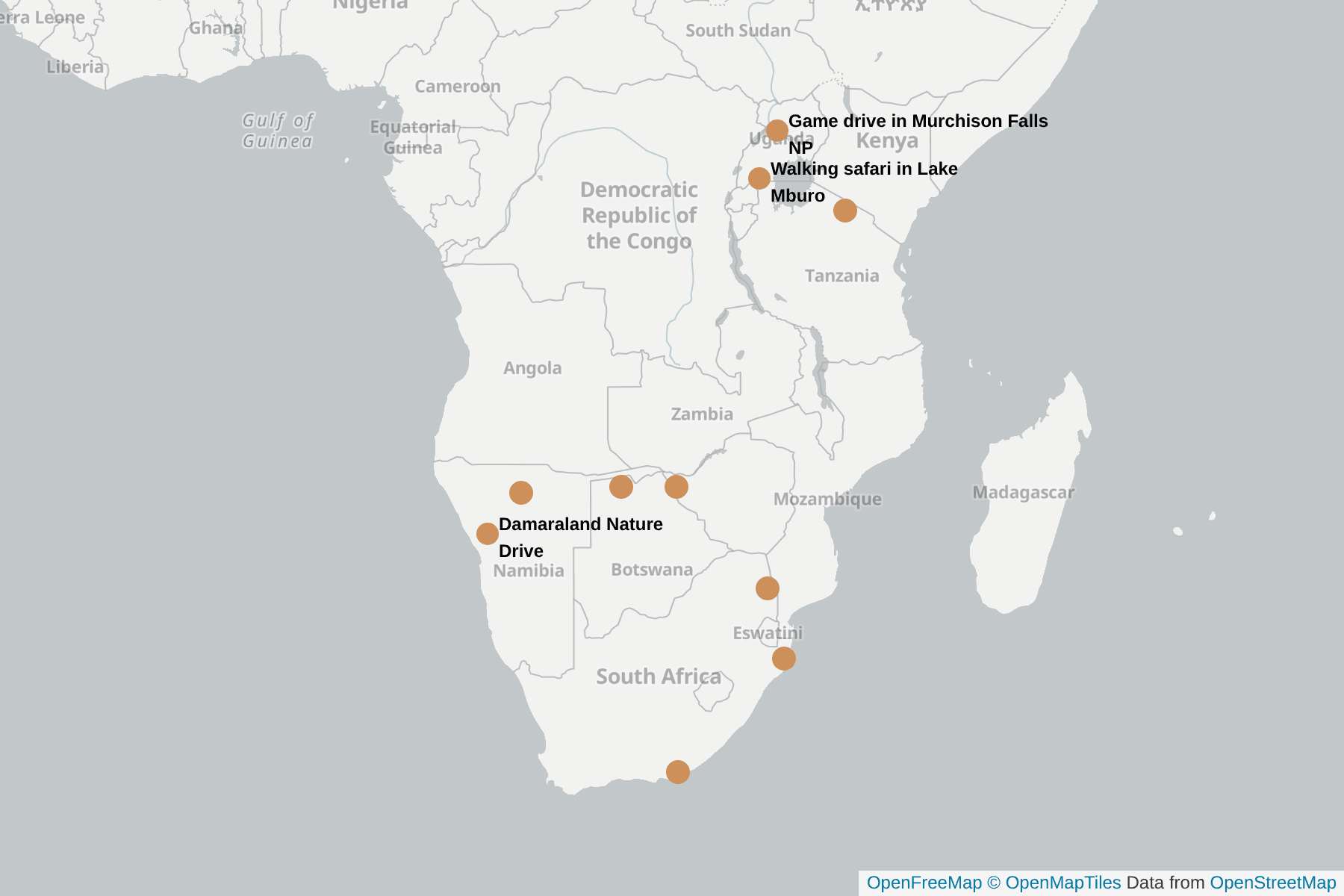 Map of Giraffe