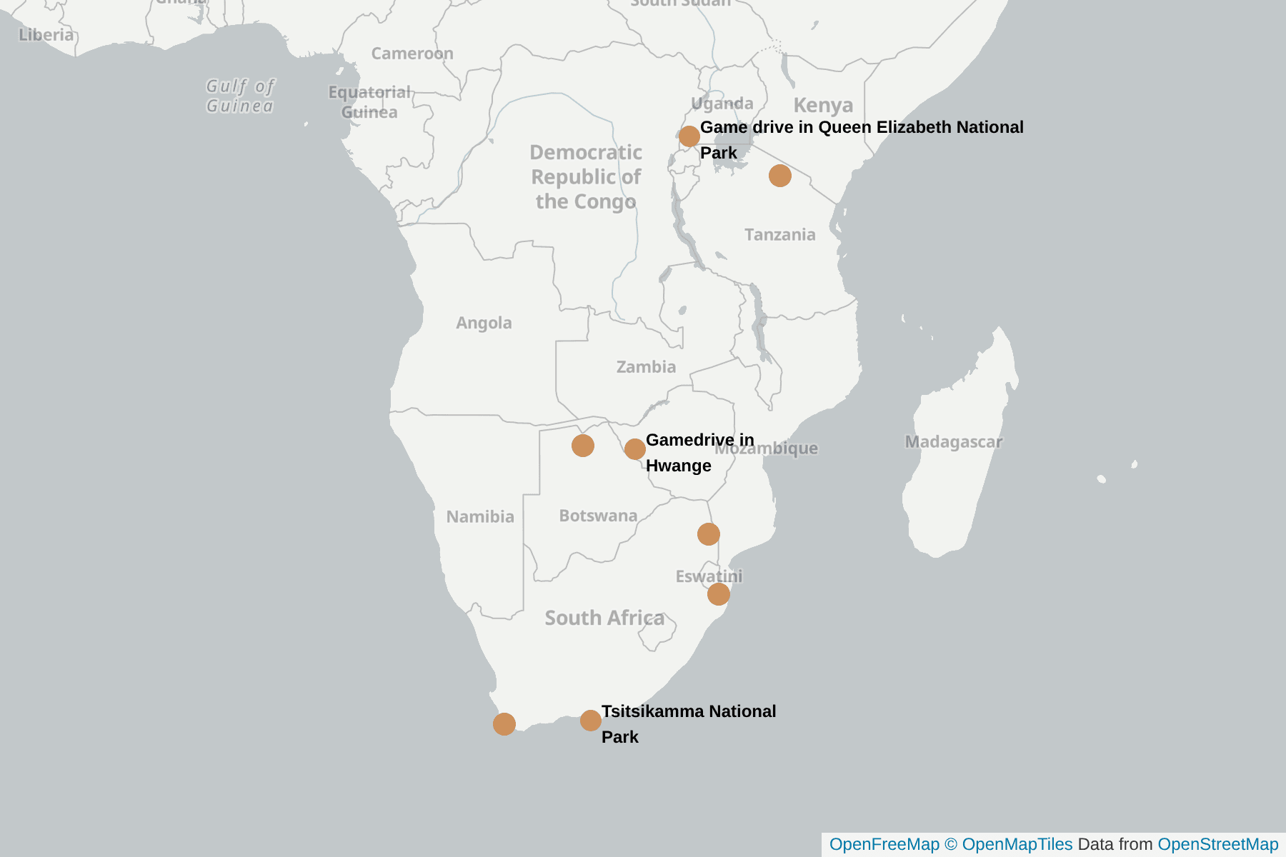 Map of Baboon