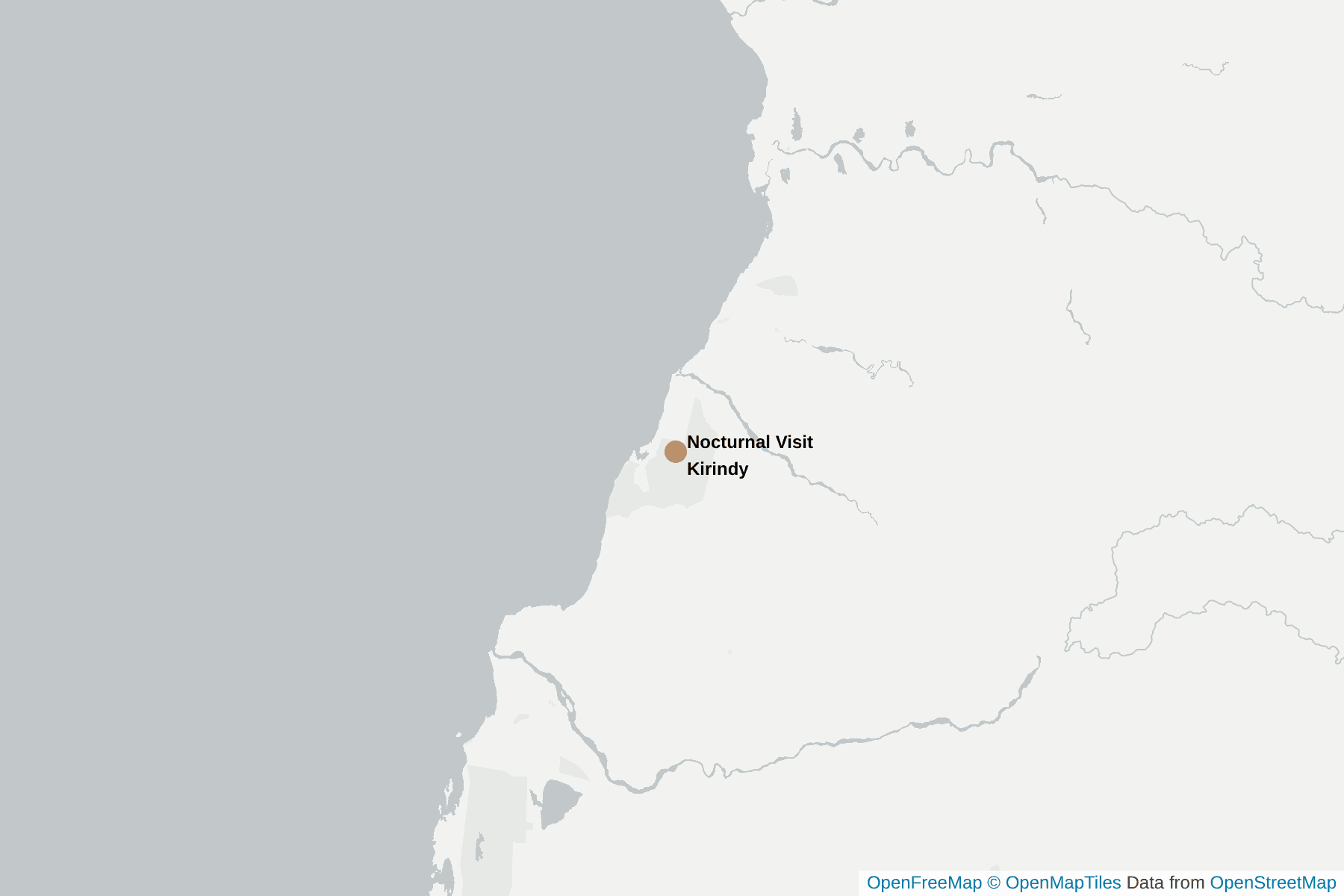 Map of Aye Aye
