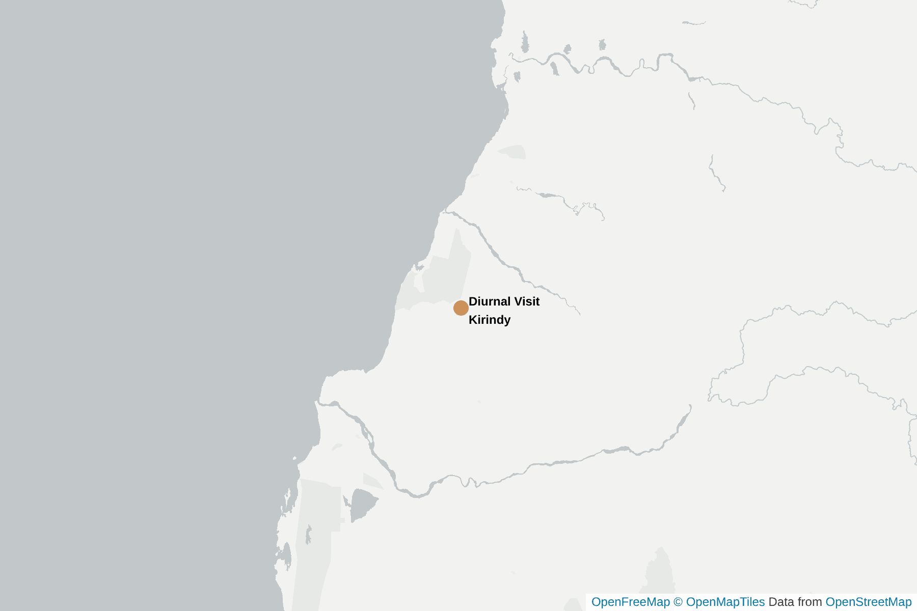 Map of Kirindy Forest