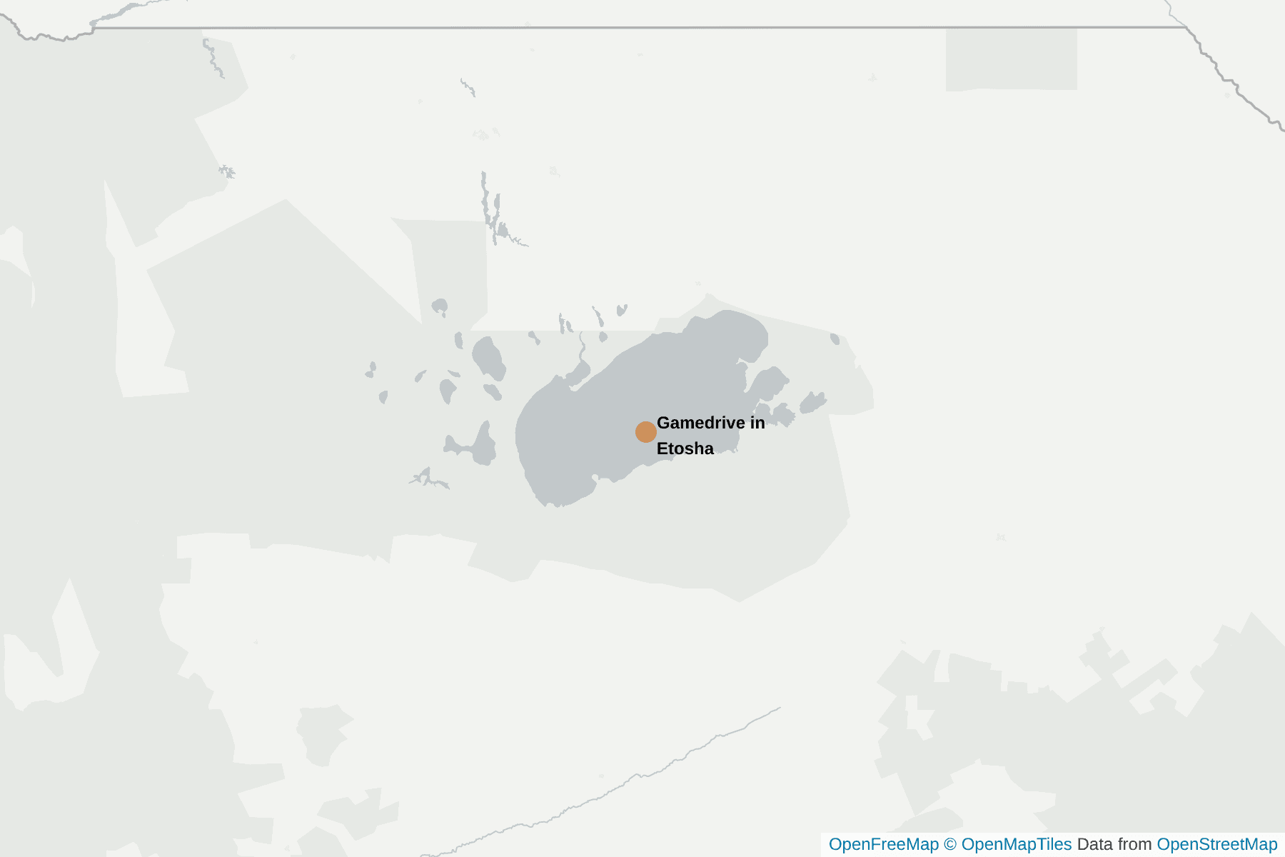 Map of Etosha National Park