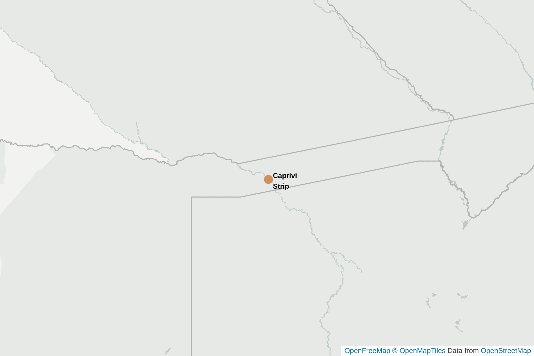 Map of Caprivi Strip