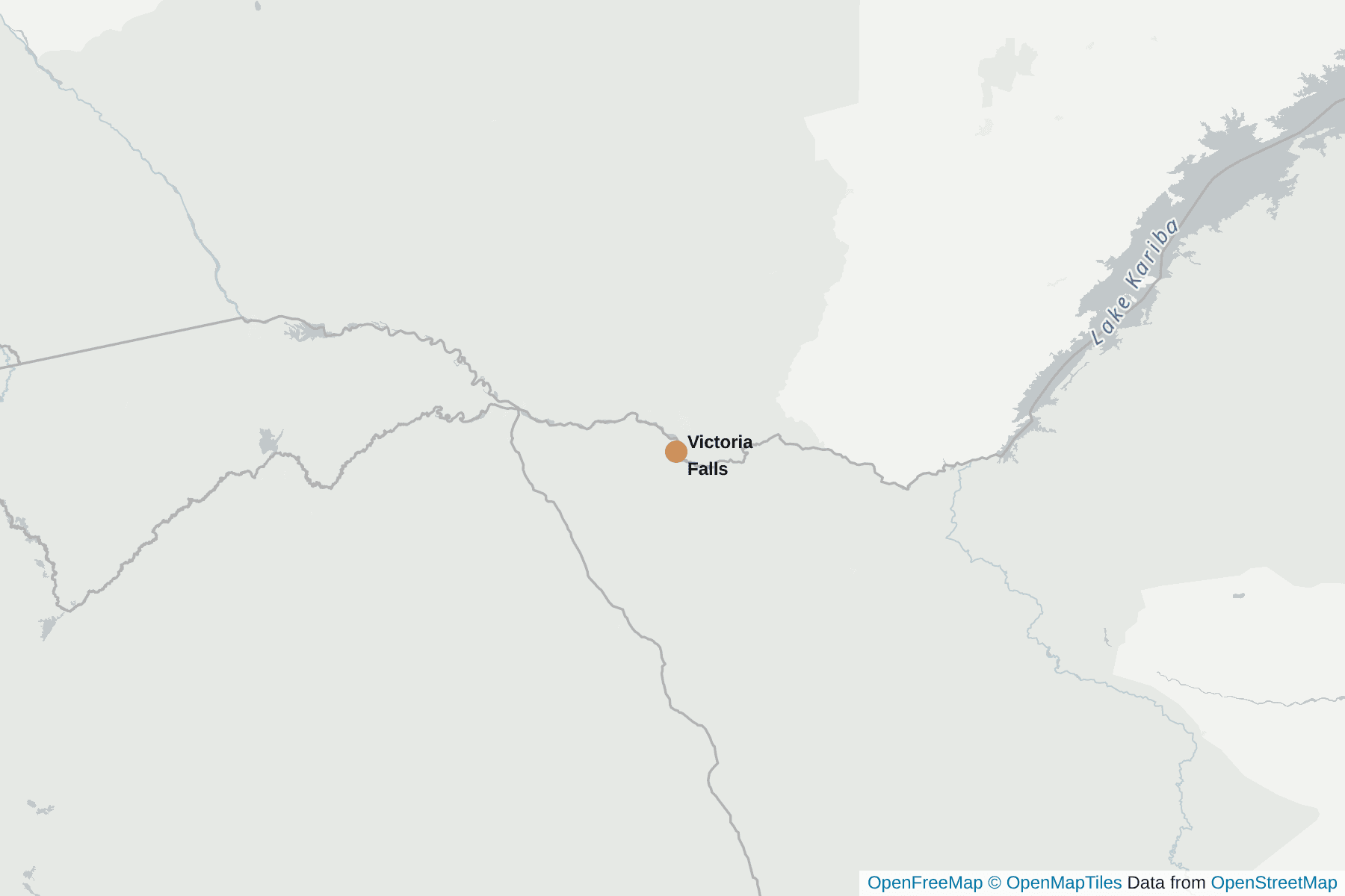 Map of Victoria Falls