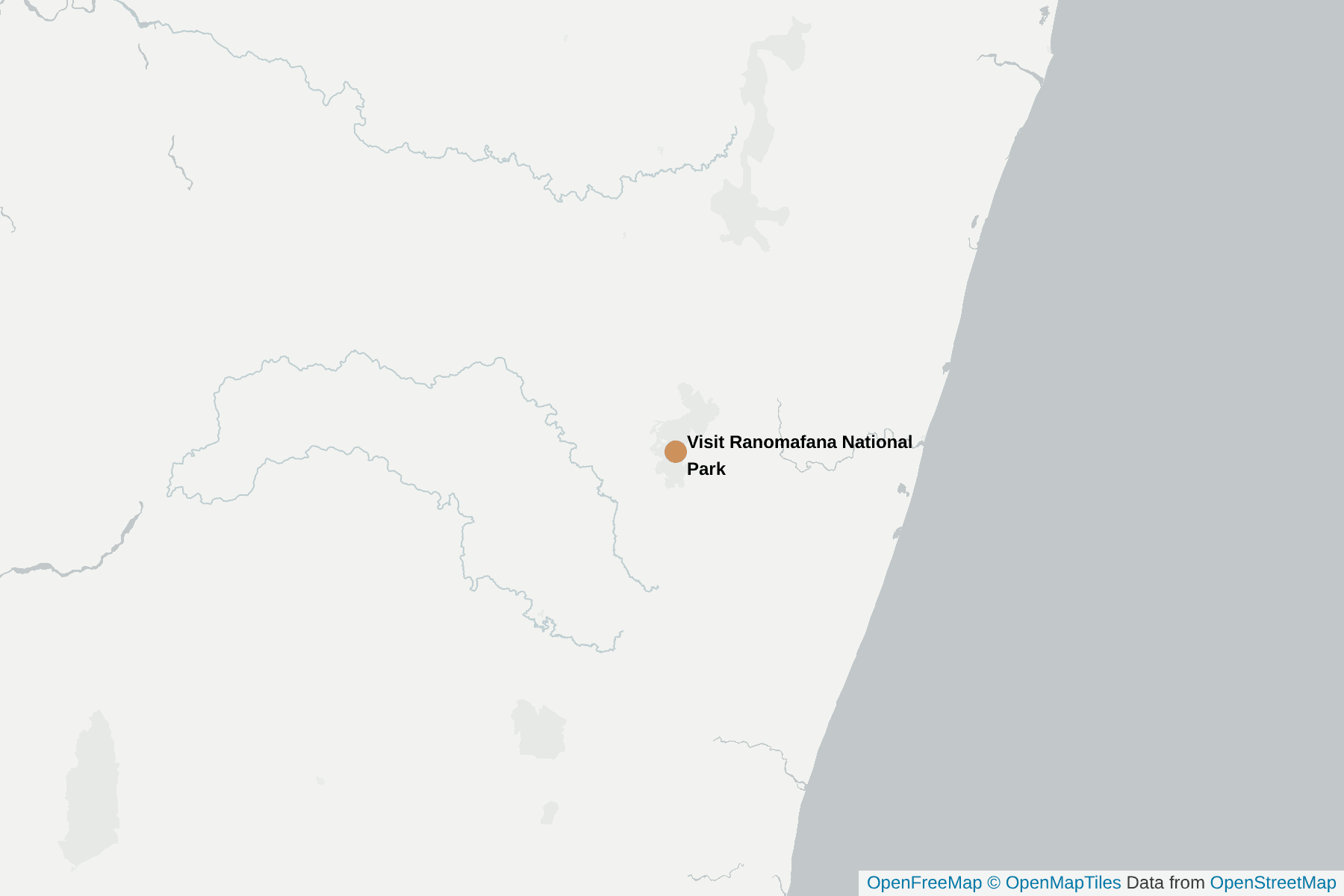 Map of Visit Ranomafana National Park
