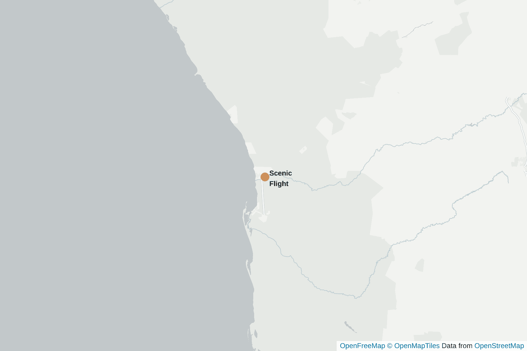 Map of Scenic Flight