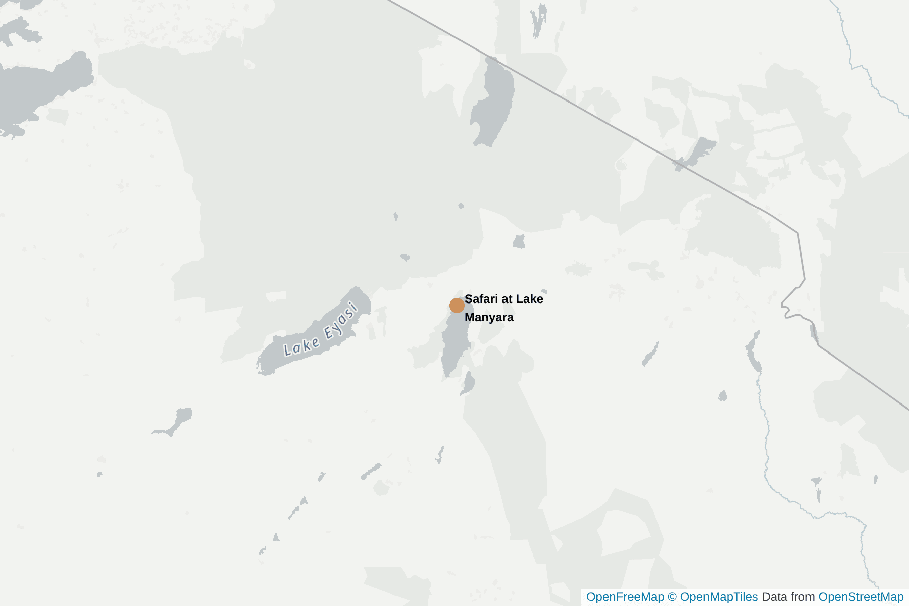 Map of Safari at Lake Manyara