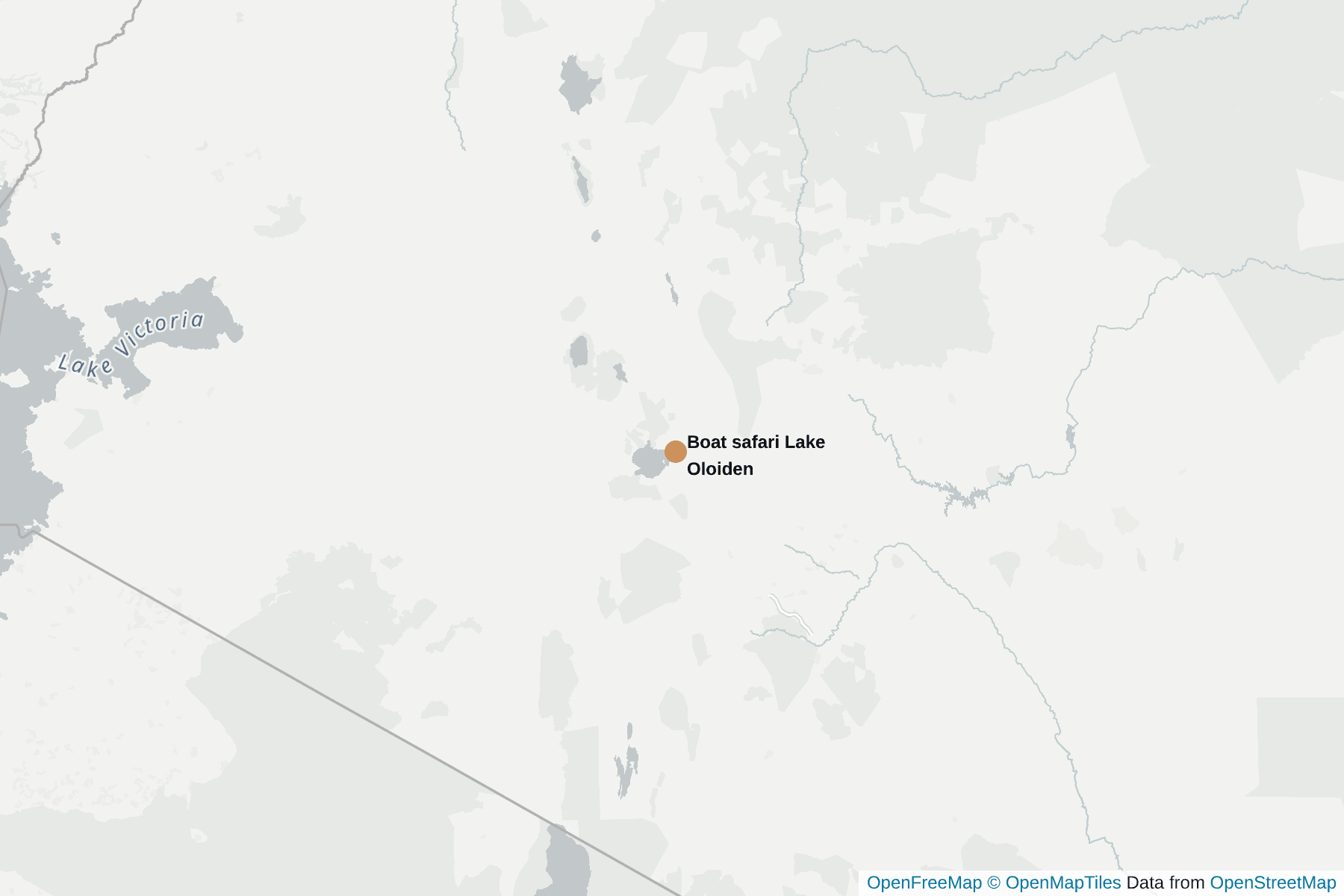 Map of Boat safari Lake Oloiden