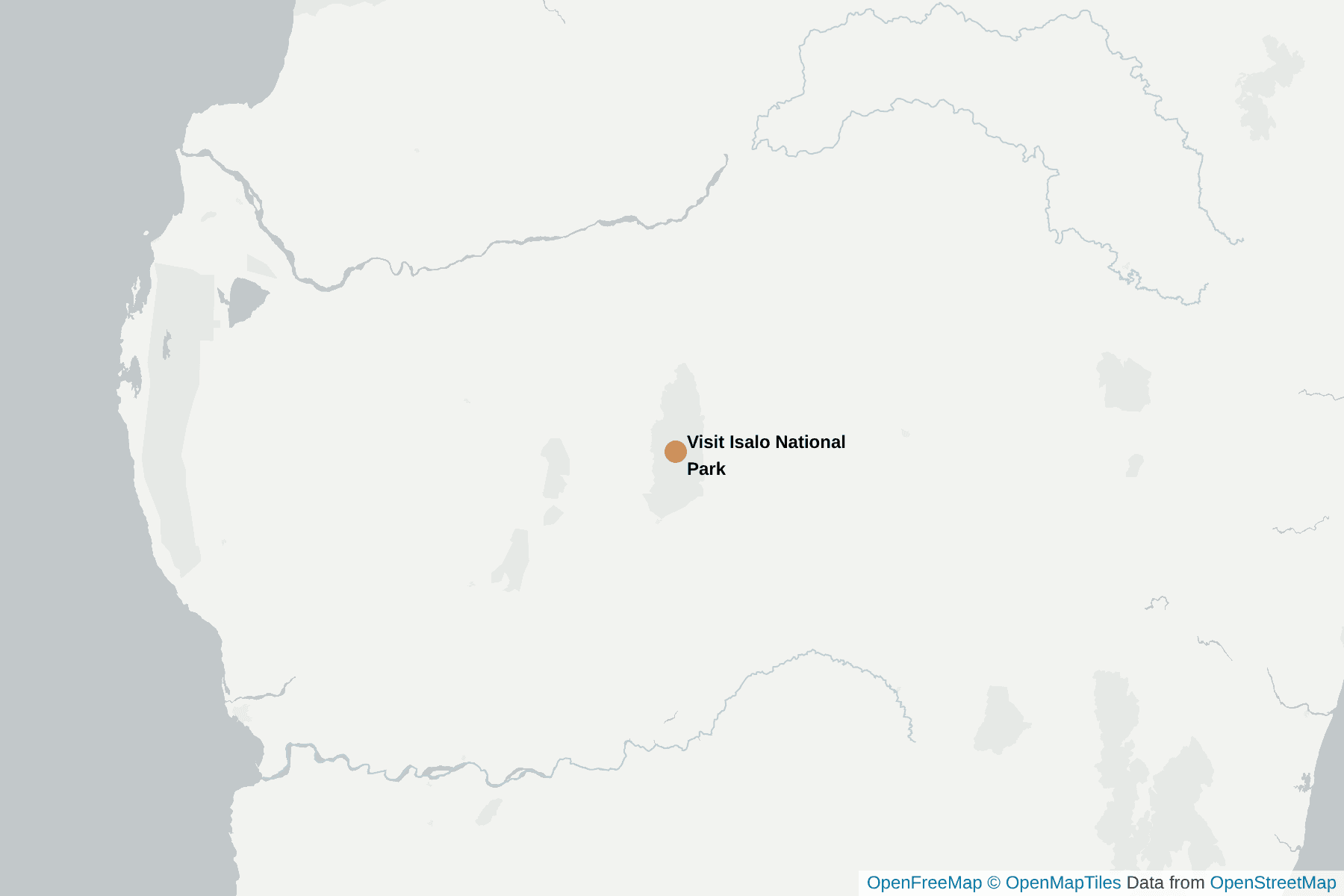 Map of Visit Isalo National Park