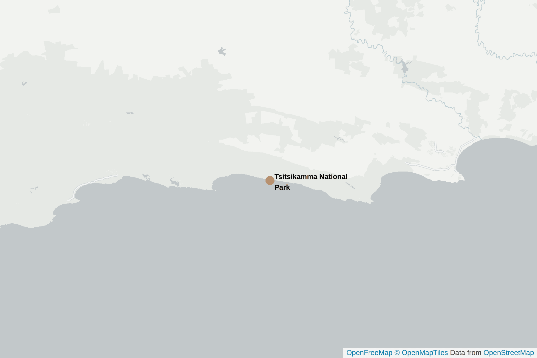 Map of Tsitsikamma National Park