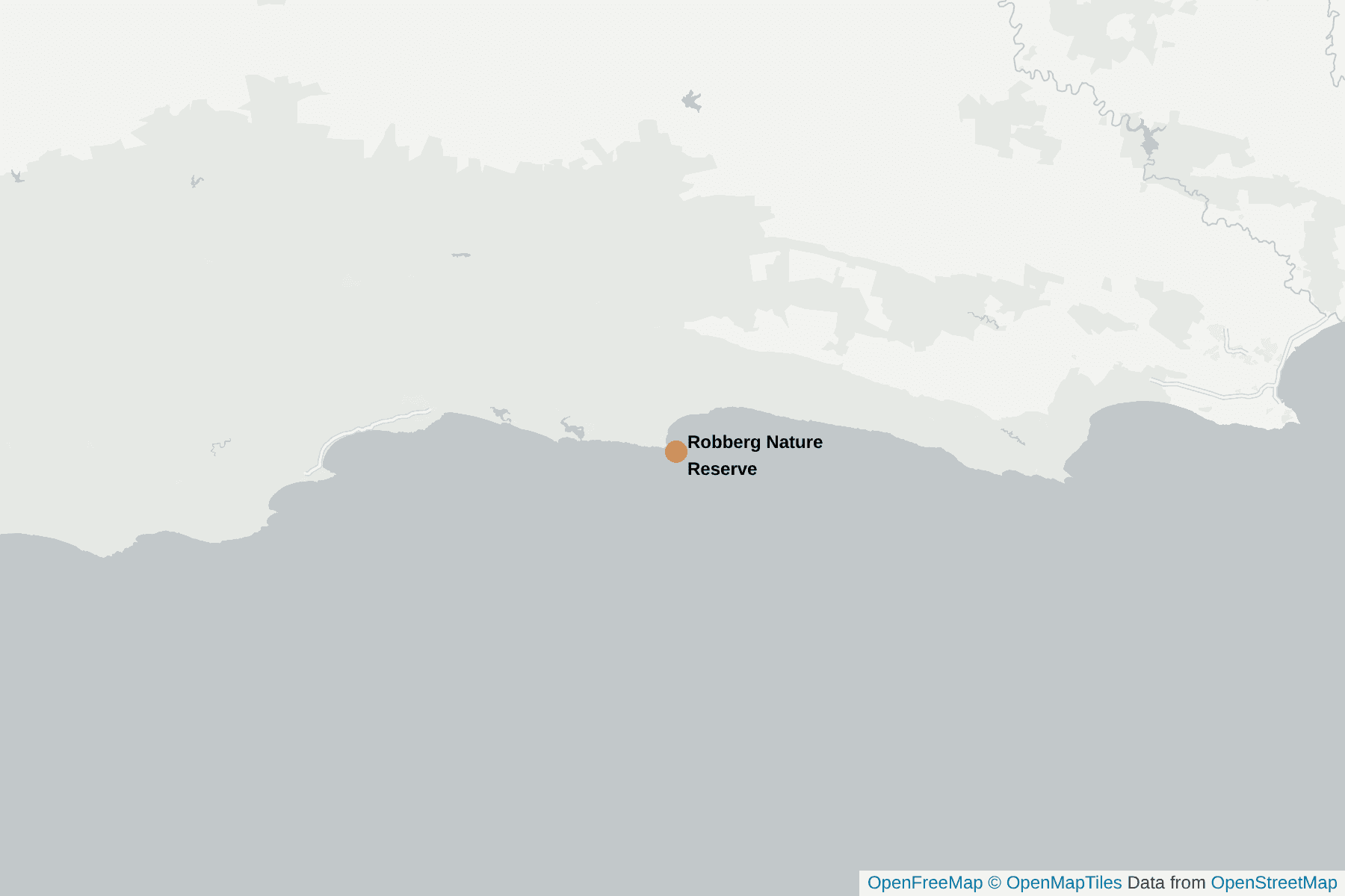 Map of Robberg Nature Reserve
