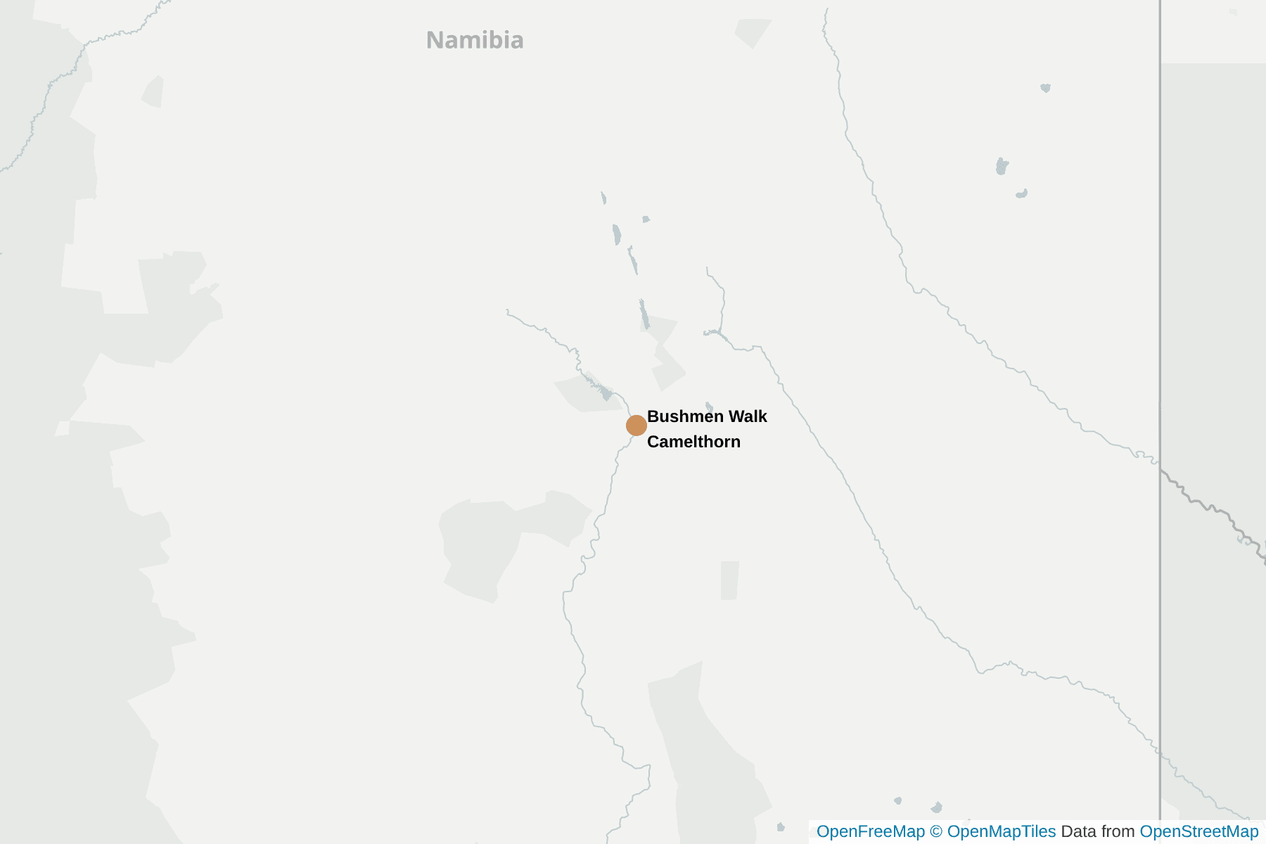 Map of Bushmen Walk Camelthorn