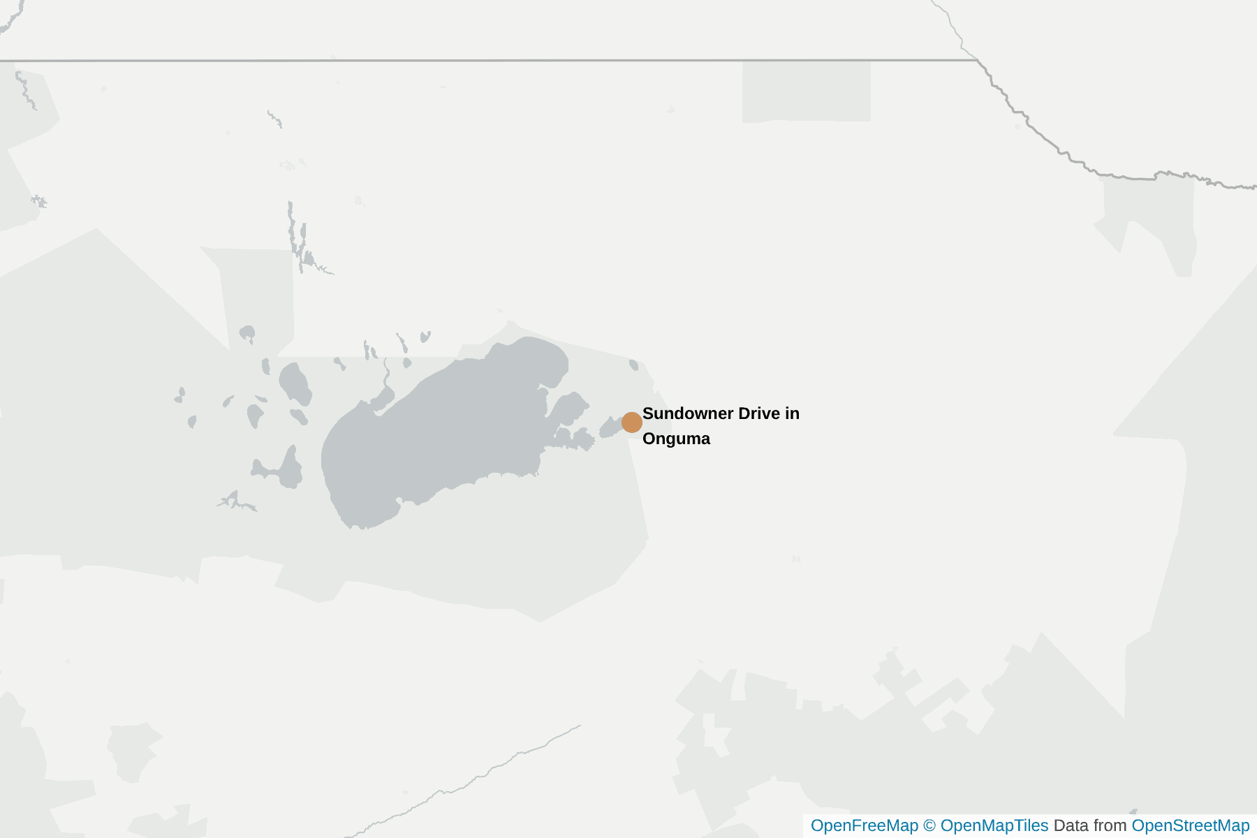 Map of Sundowner Drive in Onguma