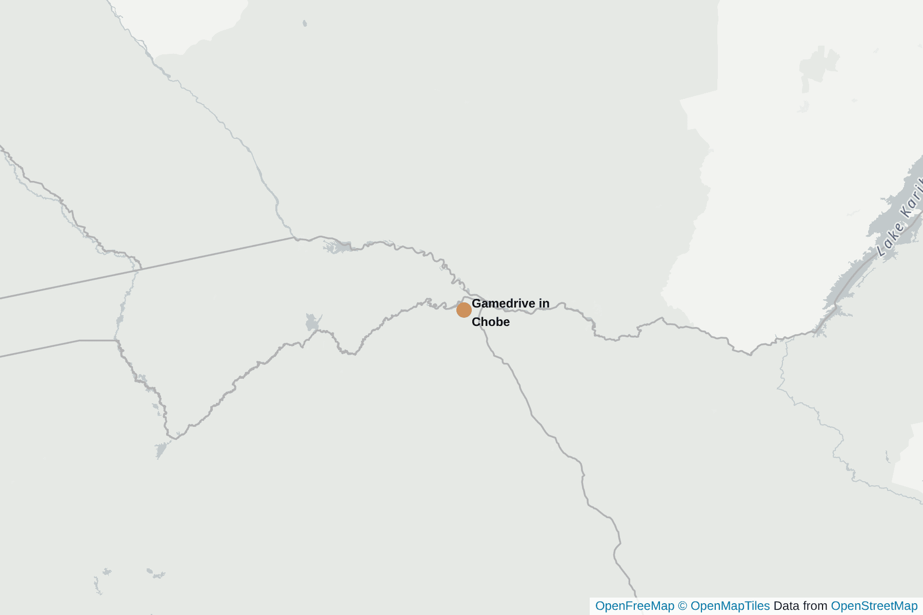 Map of Gamedrive in Chobe