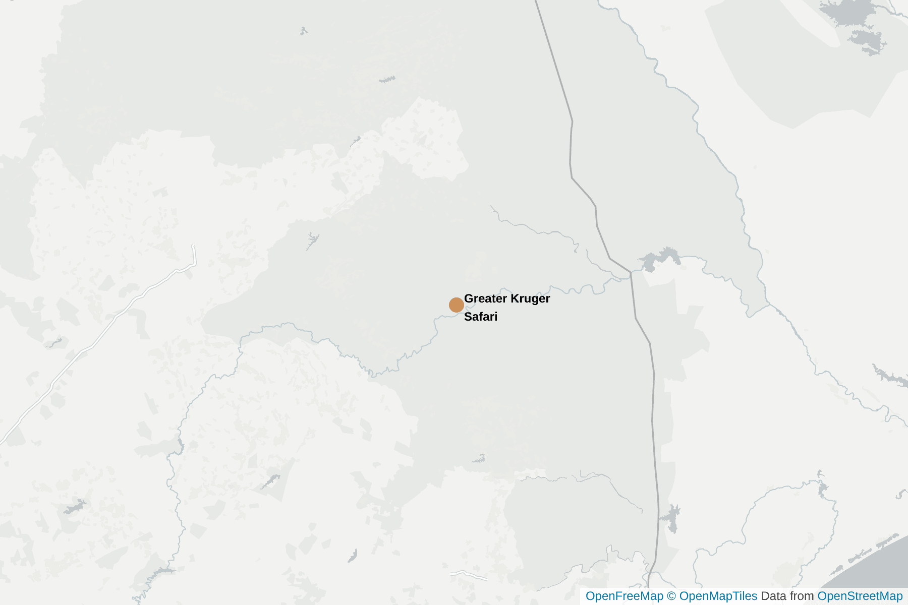 Map of Greater Kruger Safari