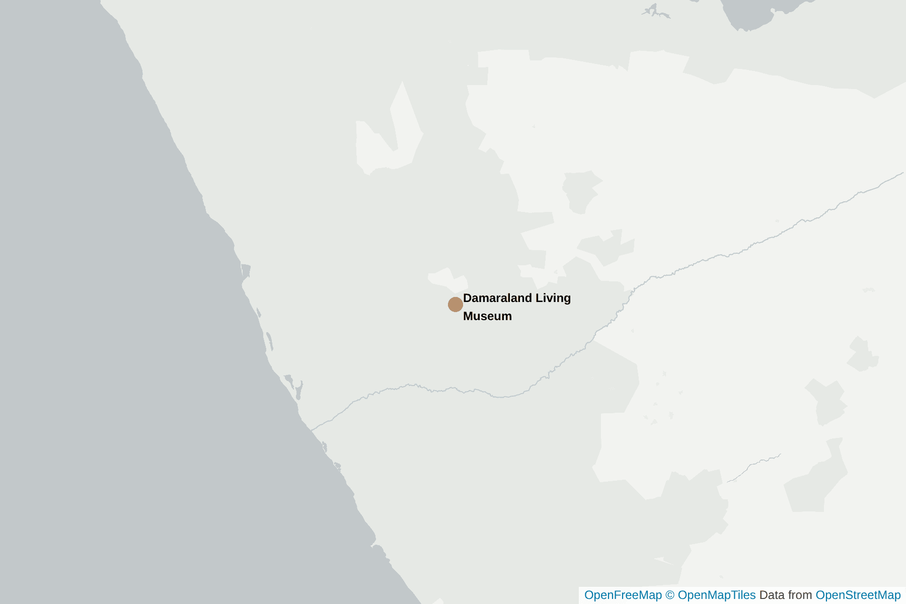 Map of Damaraland Living Museum