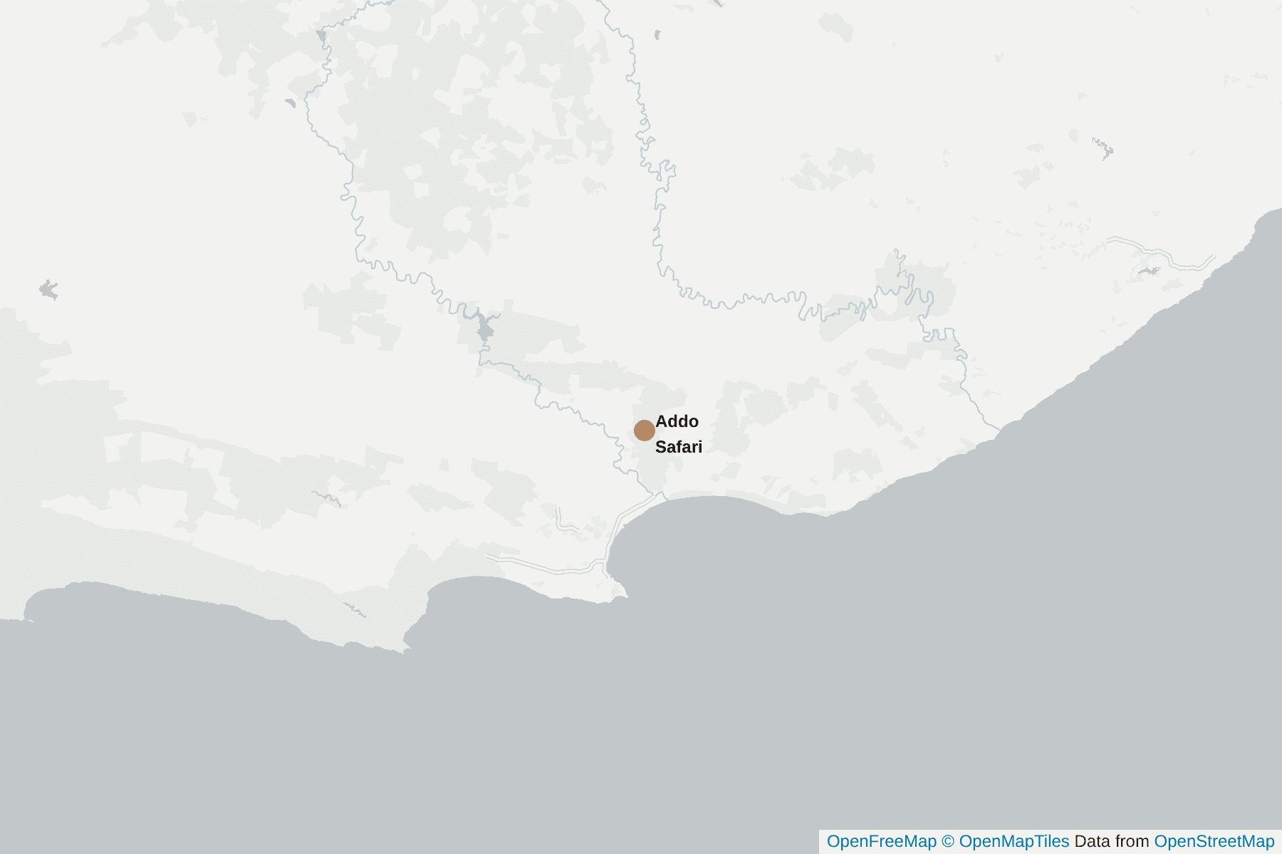 Map of Addo Safari