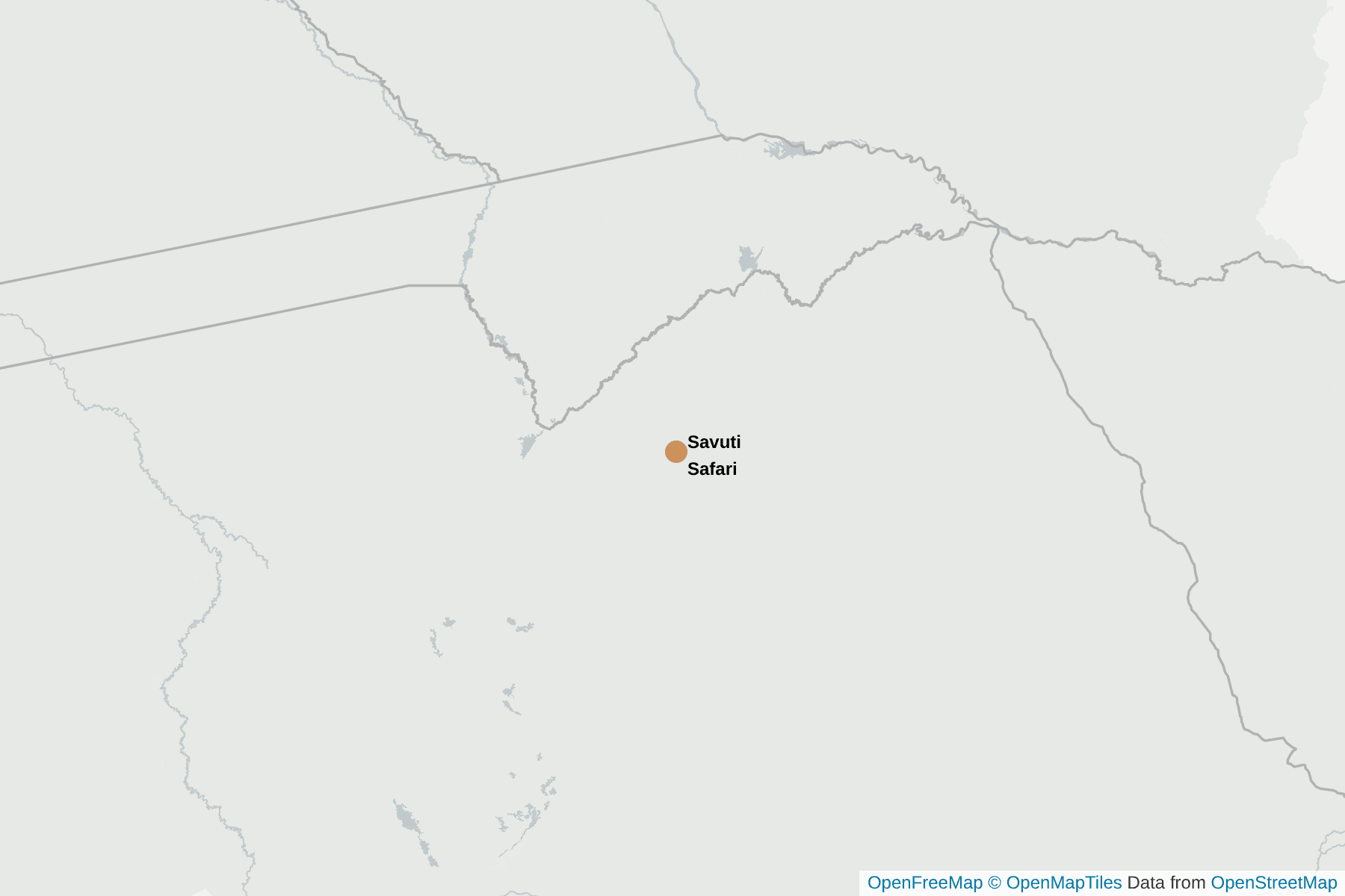 Map of Savuti Safari