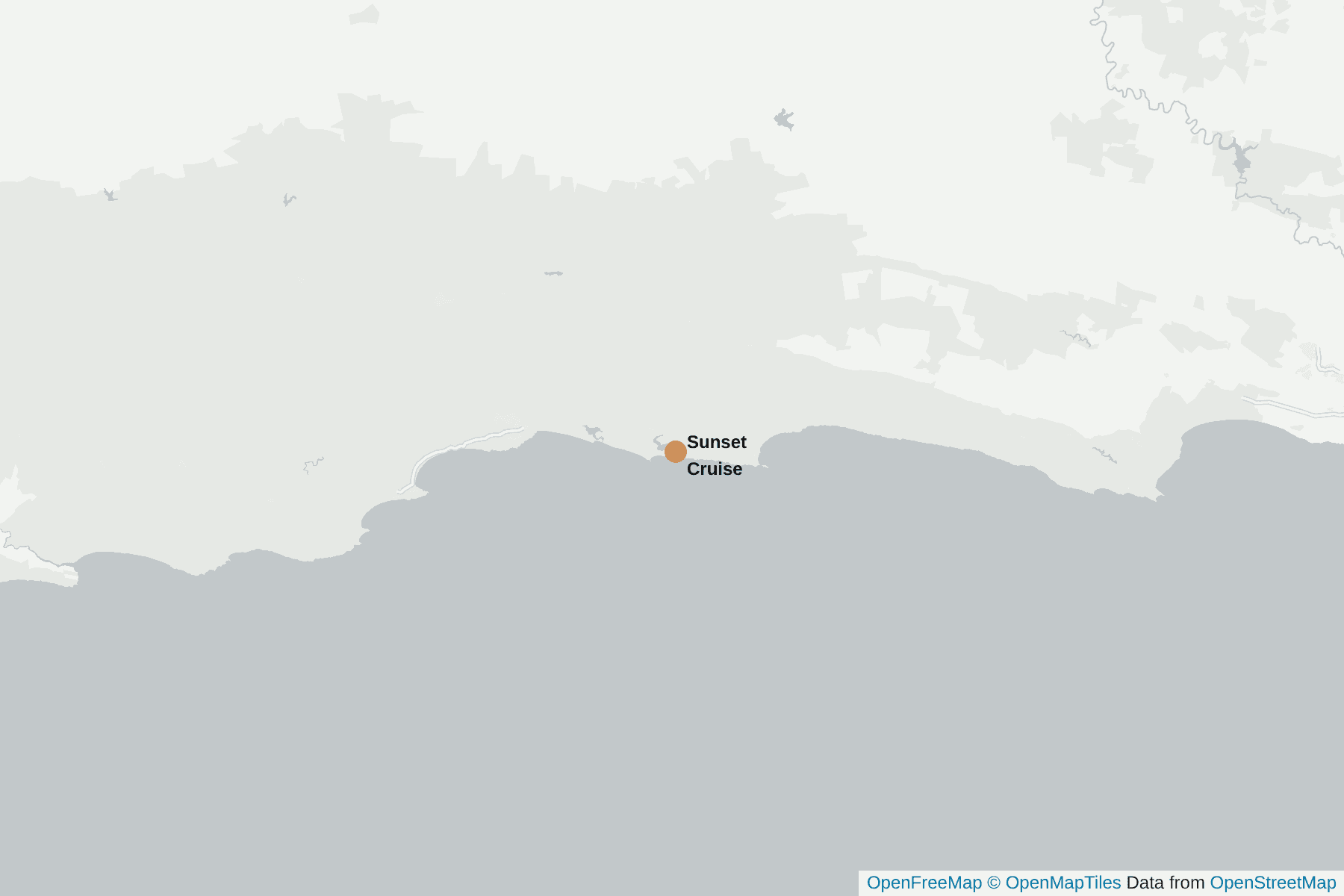 Map of Sunset Cruise