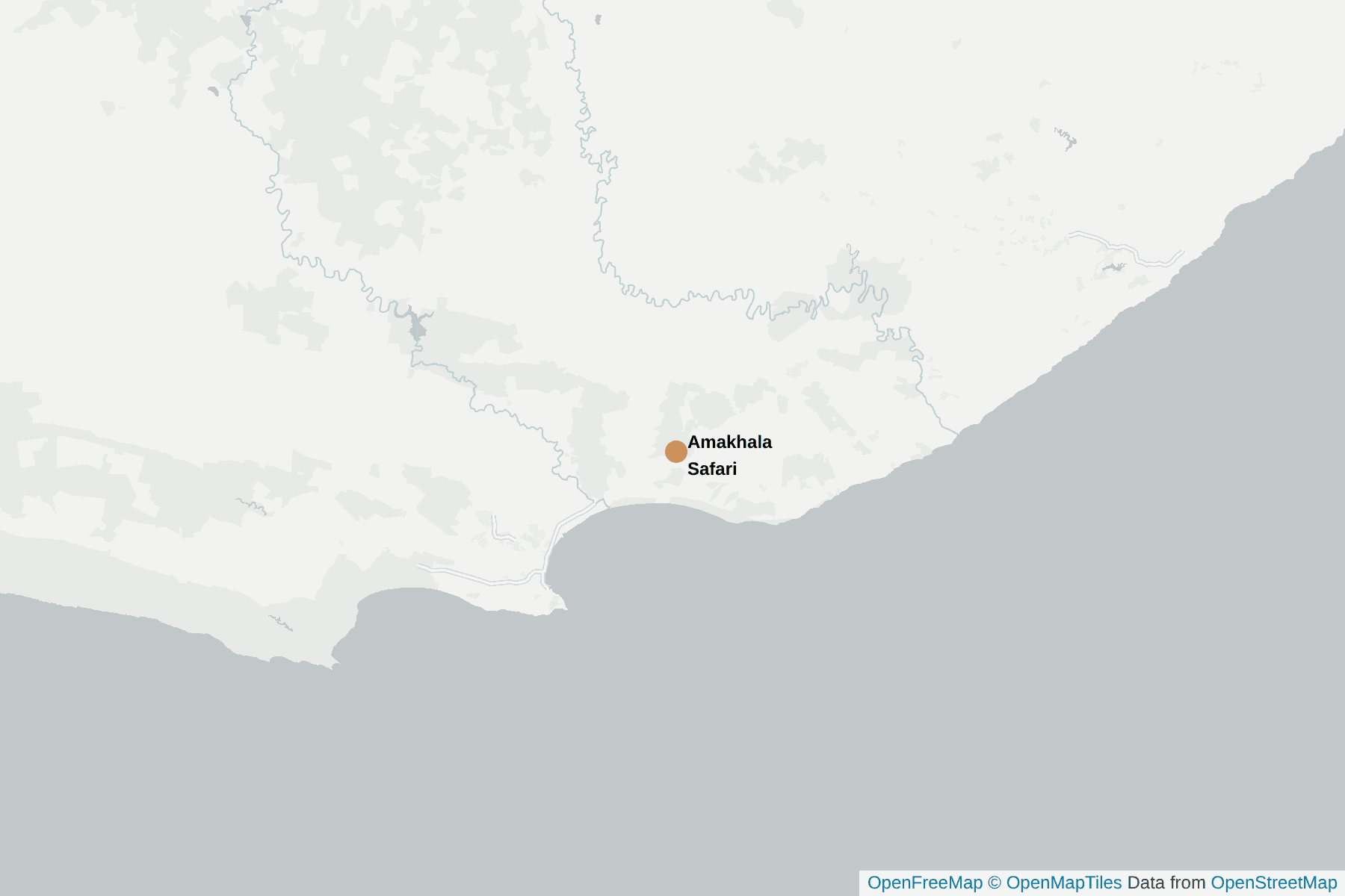 Map of Amakhala Safari